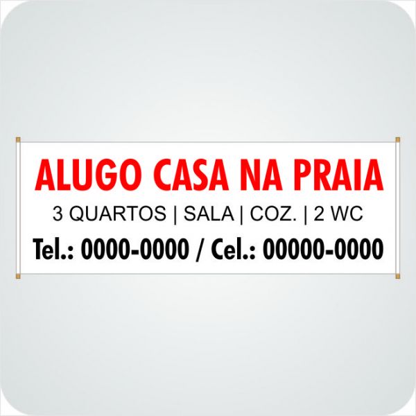 Faixa Adesivada - 200x70cm