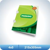 1.000 Pastas Com Orelha - 215x305mm  Couchê - 250g - 4x0